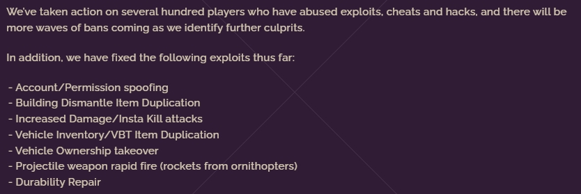 dune awakening ban cheaters hackers